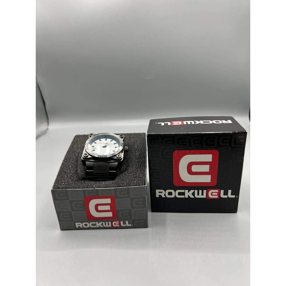Rockwell 747 Wristwatch Men Black White Analog‎ Rare New